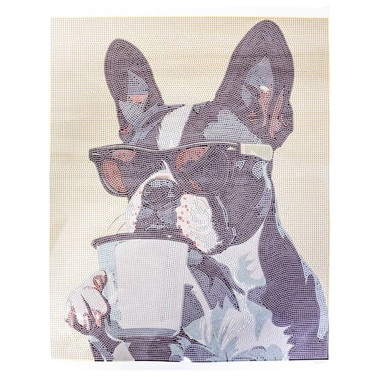 16" x 20" Cool Dog Diamond Art Kit with Wood Frame by Make Market®